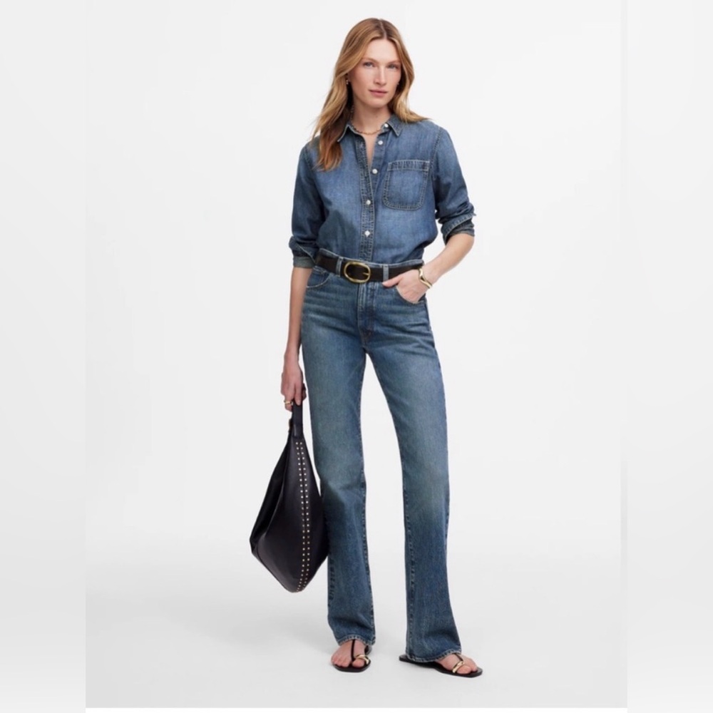 NWOT Madewell Relaxed Bootcut Jeans in Concho Wash, Size 27